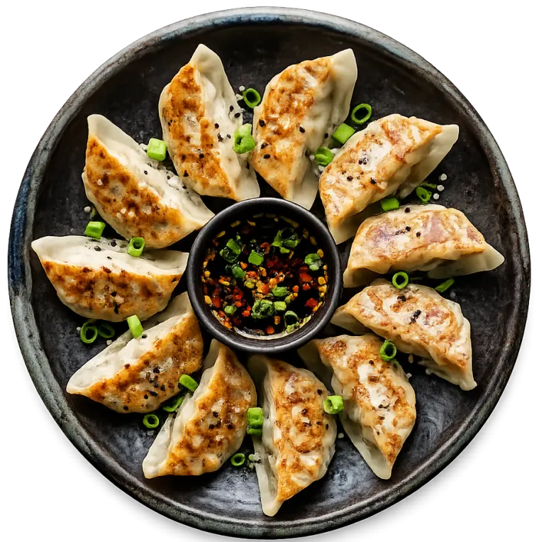 Pan fried gyoza